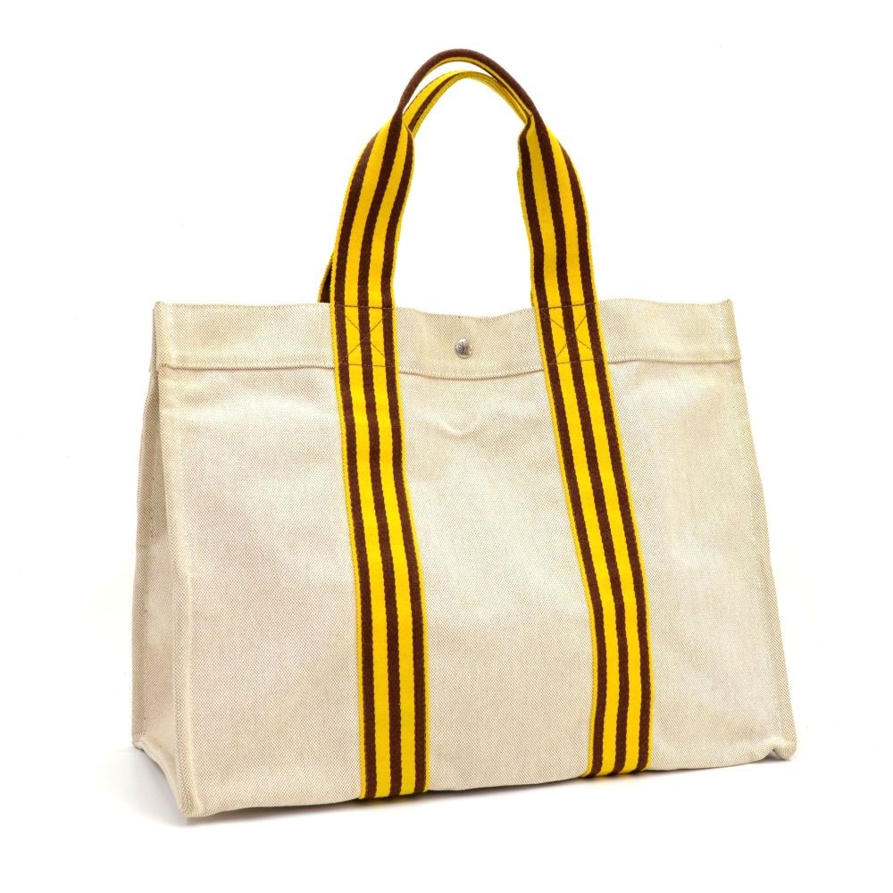 Hermes Hermes Bora Bora Tournesol Cotton Large Tote Bag