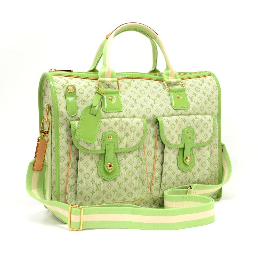 Louis Vuitton Sac Mary Kate Khaki 48h with Strap 870905 Green Monogram Mini  Lin Canvas Weekend/Travel Bag, Louis Vuitton