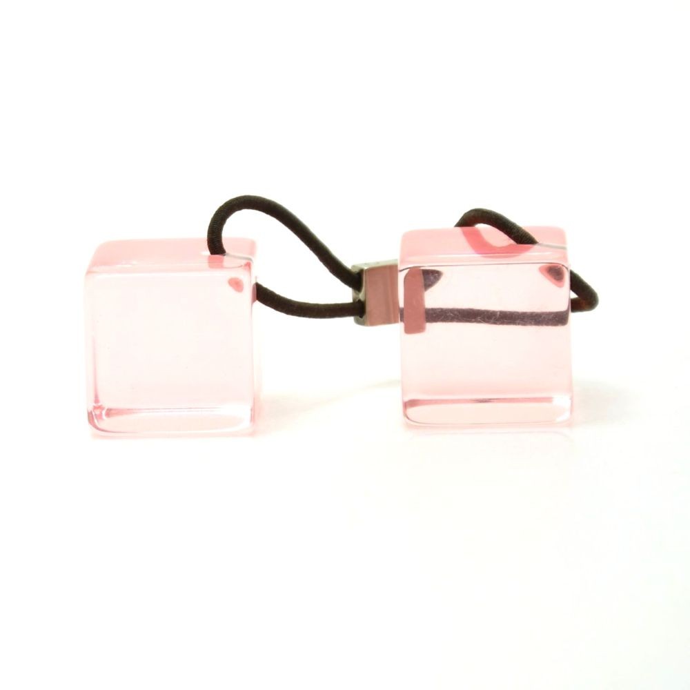 LOUIS VUITTON LV Logos Crystal Pink Cube Hair Band Hair Accessories Women's  Good