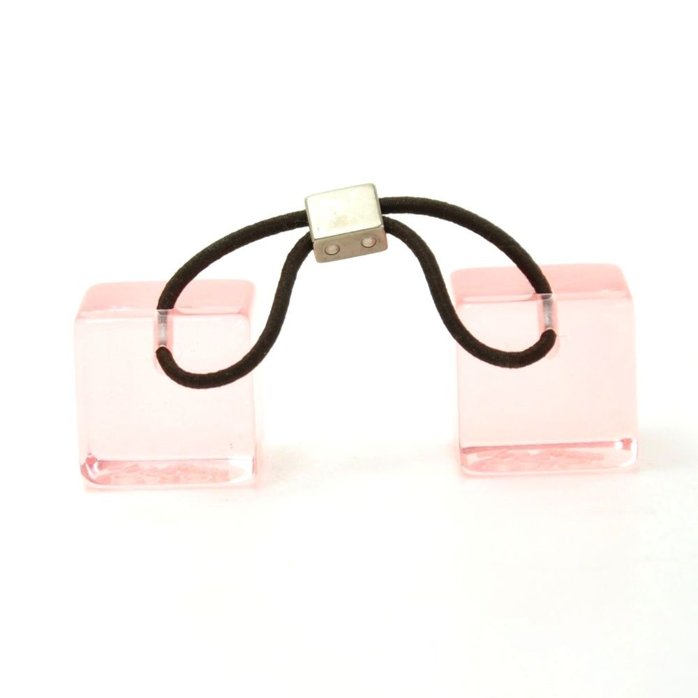 LOUIS VUITTON LV Logos Crystal Pink Cube Hair Band Hair Accessories  Women's Good