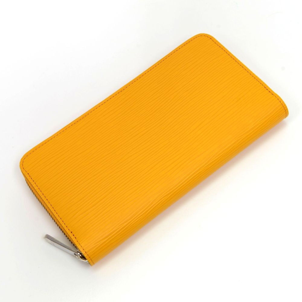 Rosalie leather card wallet Louis Vuitton Yellow in Leather - 34400940