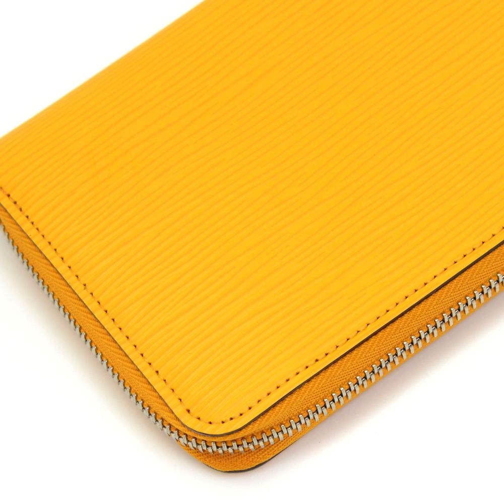 Leather wallet Louis Vuitton Yellow in Leather - 33428630