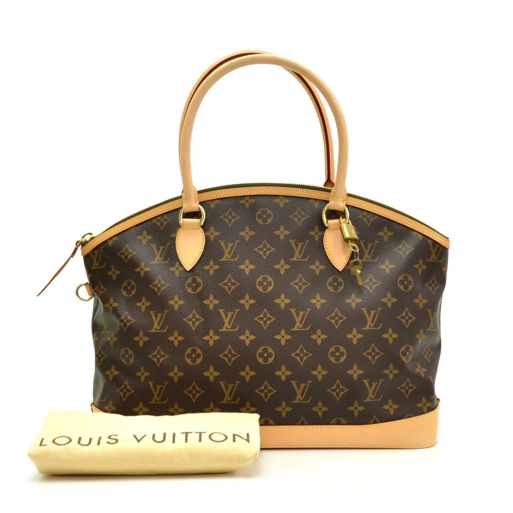 Lockit vertical patent leather handbag Louis Vuitton Silver in