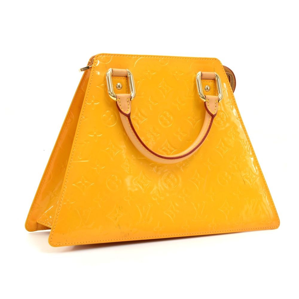 Louis Vuitton, Bags, Louis Vuitton Vernis Forsyth Hand Bag Yellow