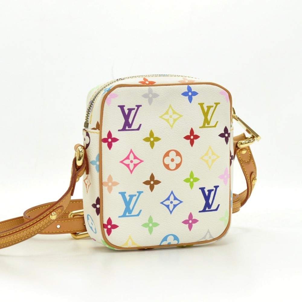 Louis Vuitton 2005 White Monogram Multicolor Rift Shoulder Bag · INTO