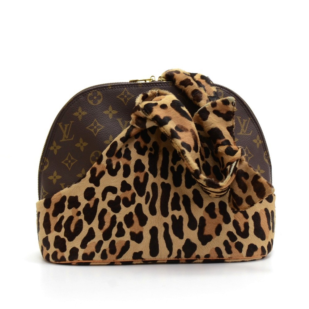 Louis Vuitton Azzedine Alaia Leopard Monogram Alma Handbag