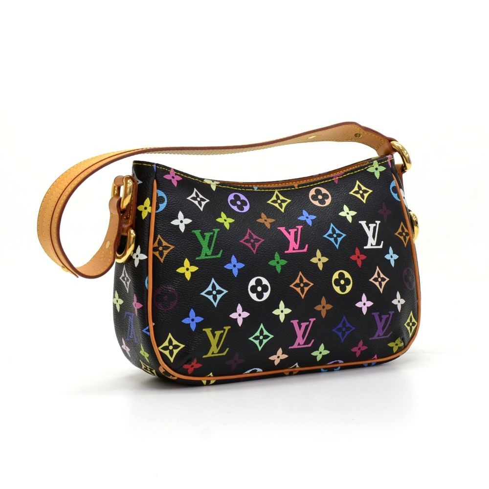Louis Vuitton Black Monogram Multicolore Lodge PM Shoulder Bag - Yoogi's  Closet
