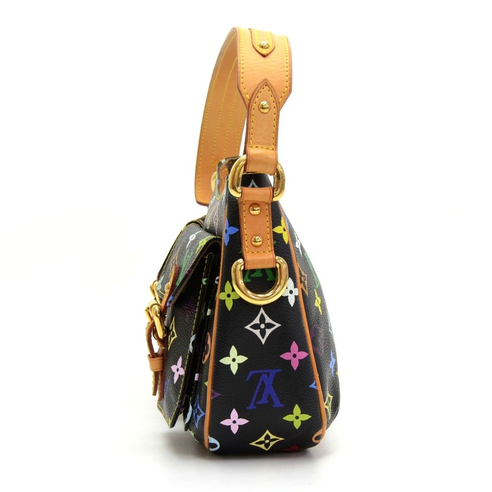 Louis Vuitton Lodge PM Black Multicolor Shoulder Bag