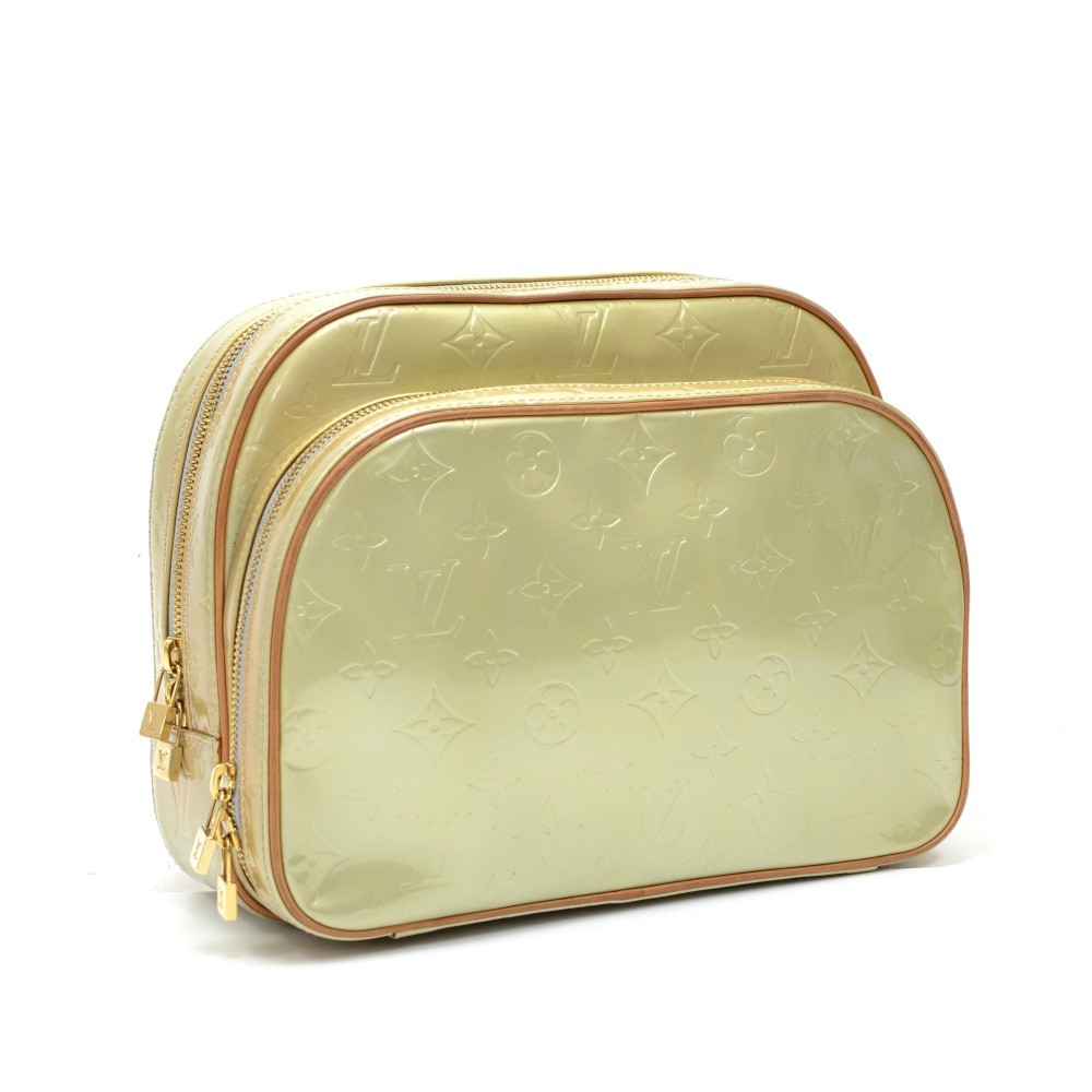 Louis Vuitton Green-Gold Monogram Vernis Mini Murray Backpack