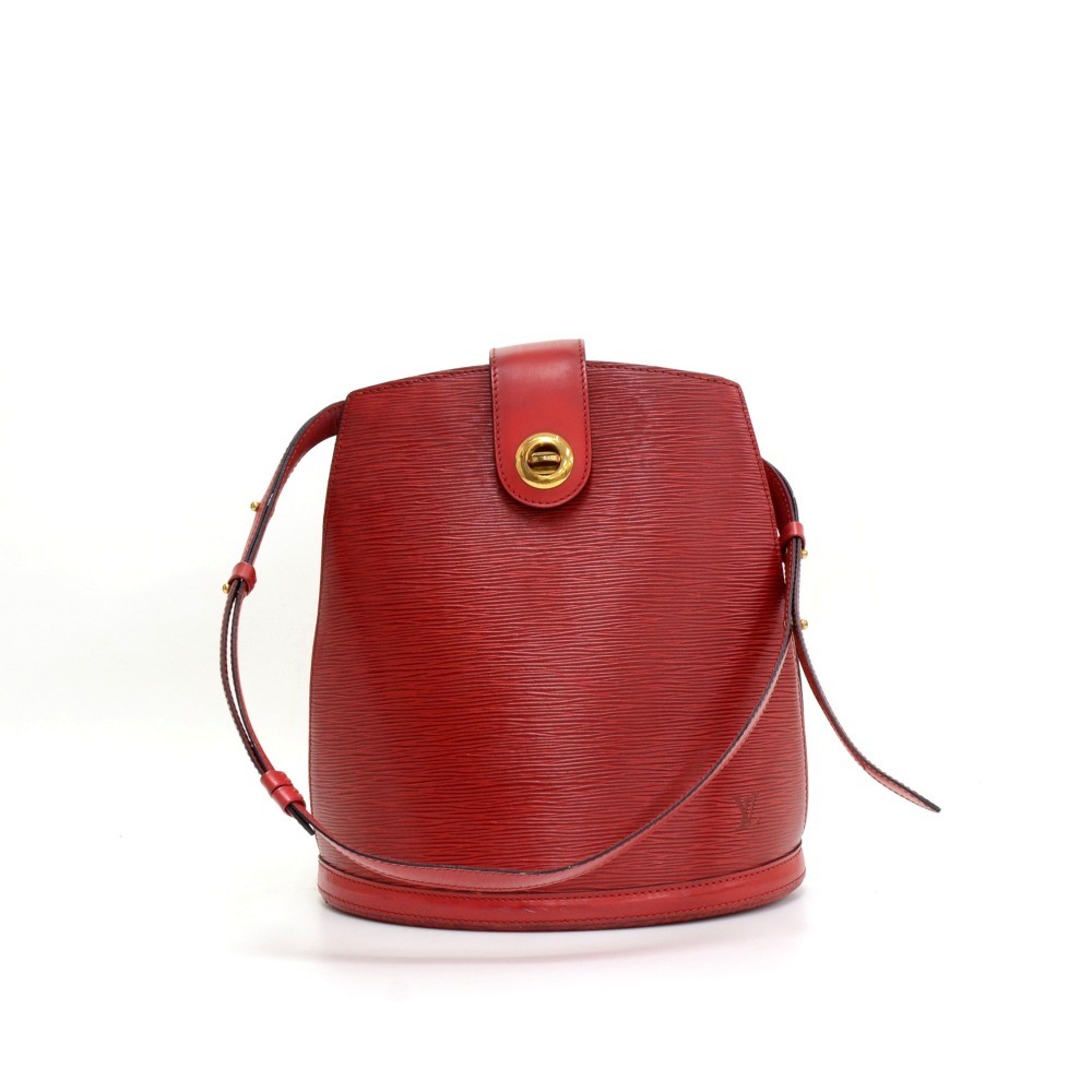 Louis Vuitton Cluny Top Handle Bag Epi Leather BB Red 2188571