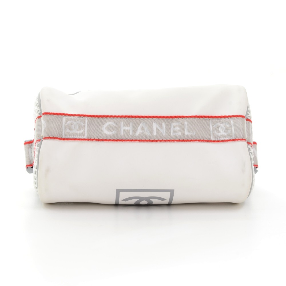 Chanel Chanel Sports Line White Rubber x Nylon Hand Pochette Bag