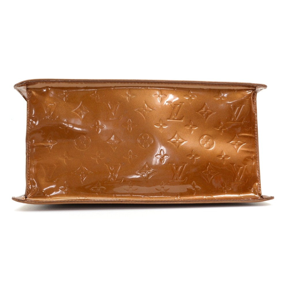 Louis Vuitton Vernis Forsyth Brown Bronze Leather Patent leather
