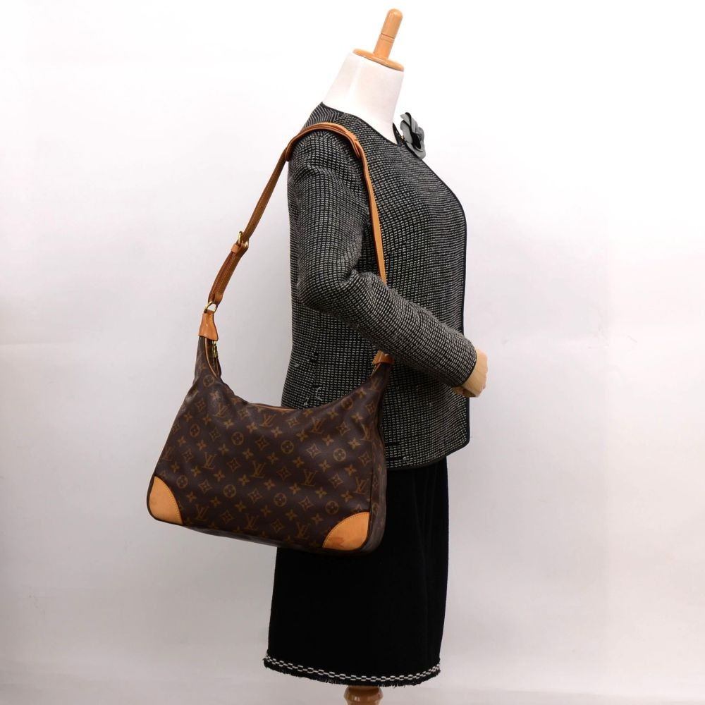 Shop for Louis Vuitton Monogram Canvas Leather Boulogne 35 cm Bag