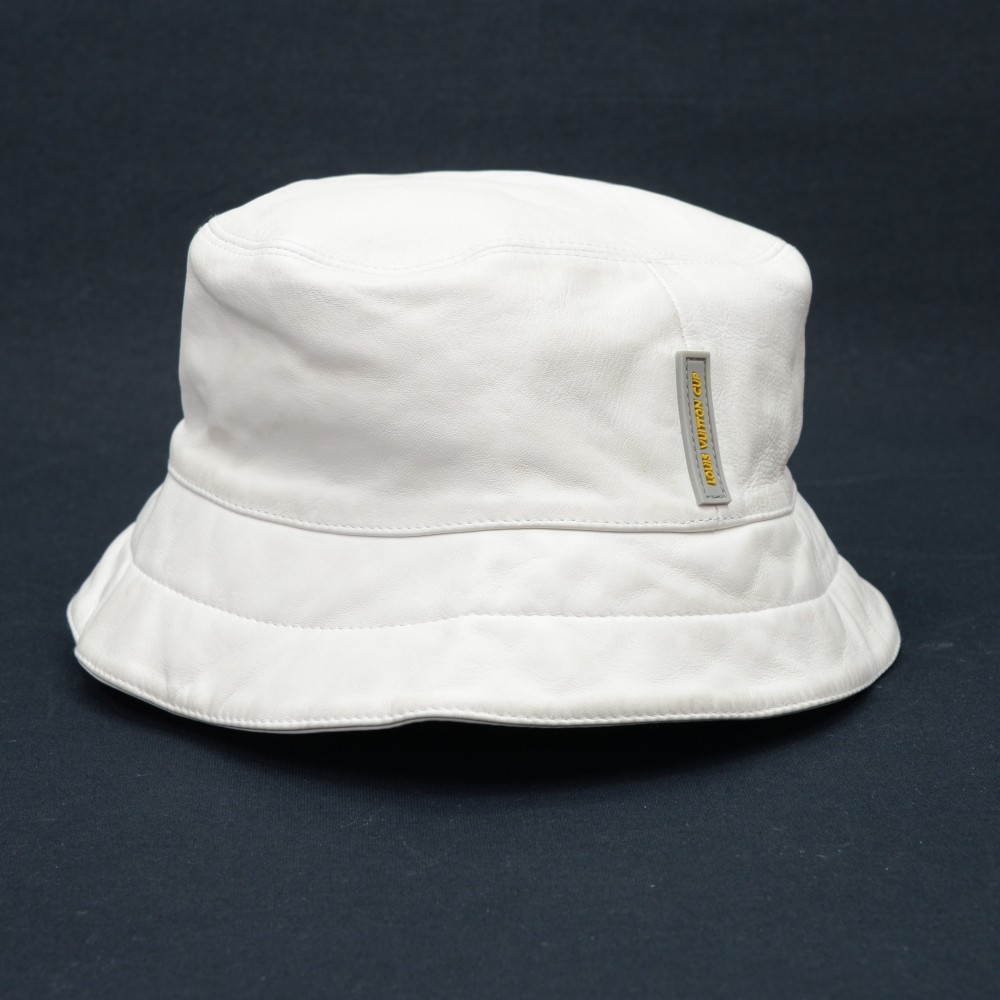 lv bucket hat white