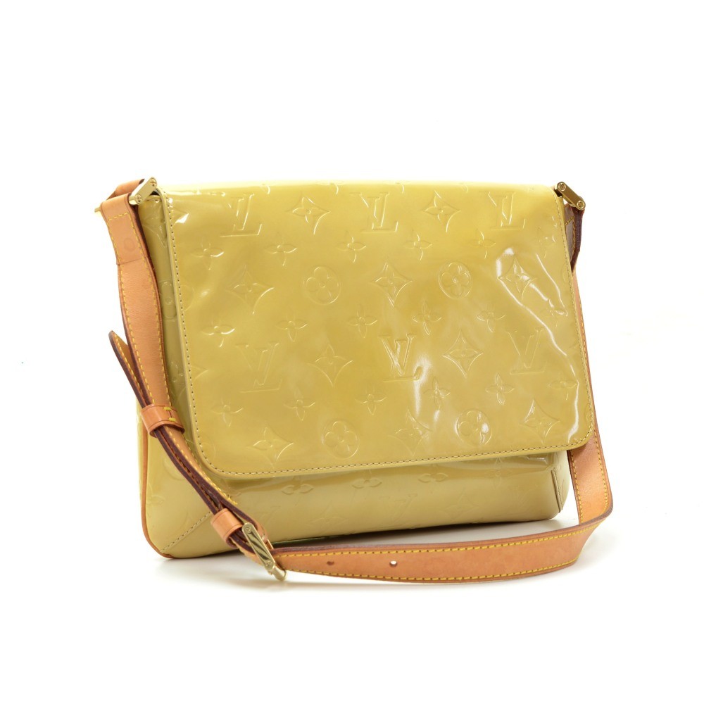 Pre-owned 🩵 LOUIS VUITTON: Vernis Thompson Street Yellow Patent Lea