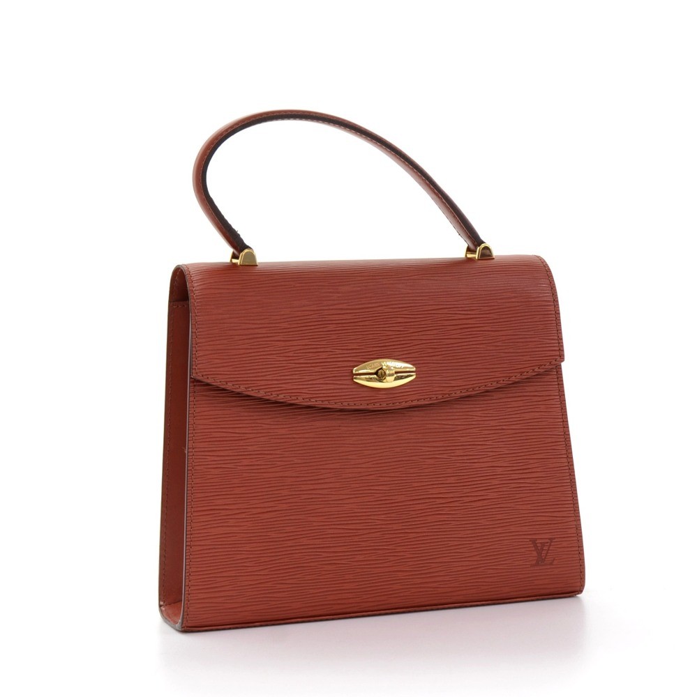 Louis Vuitton Malesherbes Hand Flap Bag briefcase(Brown)