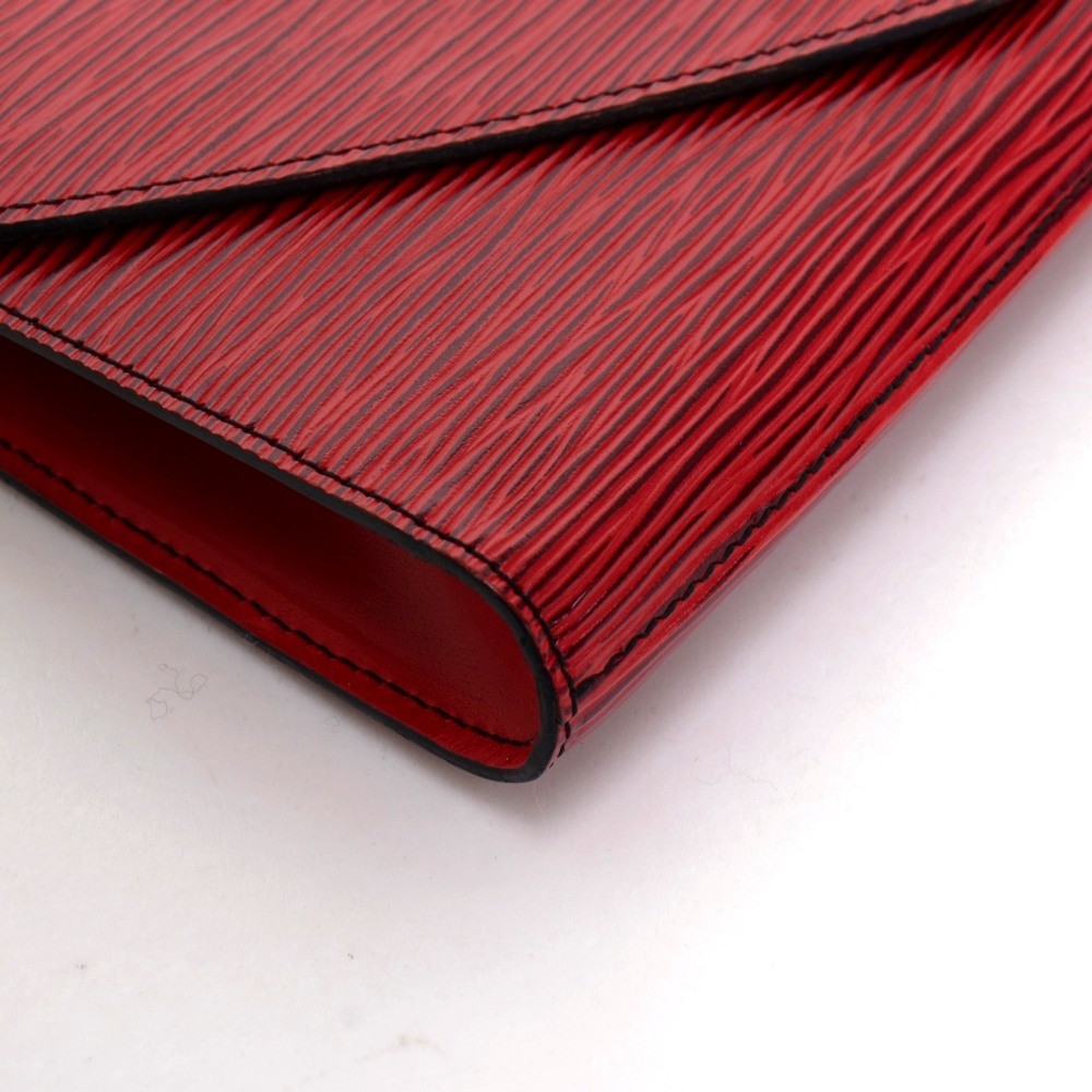 Red Louis Vuitton Epi Lena Clutch Bag – Designer Revival