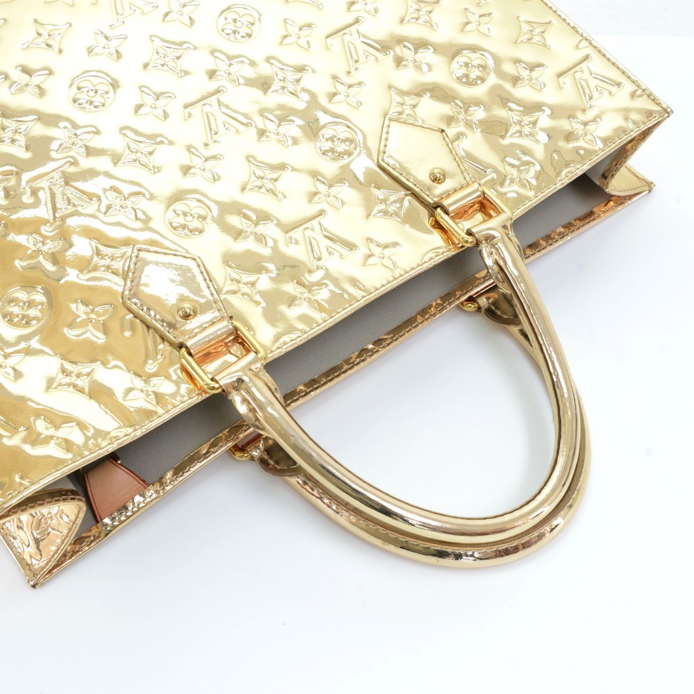 Louis Vuitton Louis Vuitton Sac Plat Gold Monogram Mirror Tote Hand