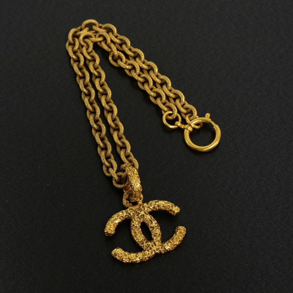 ＣＨＡＮＥＬ Logo Necklace Gold plate Gold Necklace 20080077 – BRANDSHOP-RESHINE