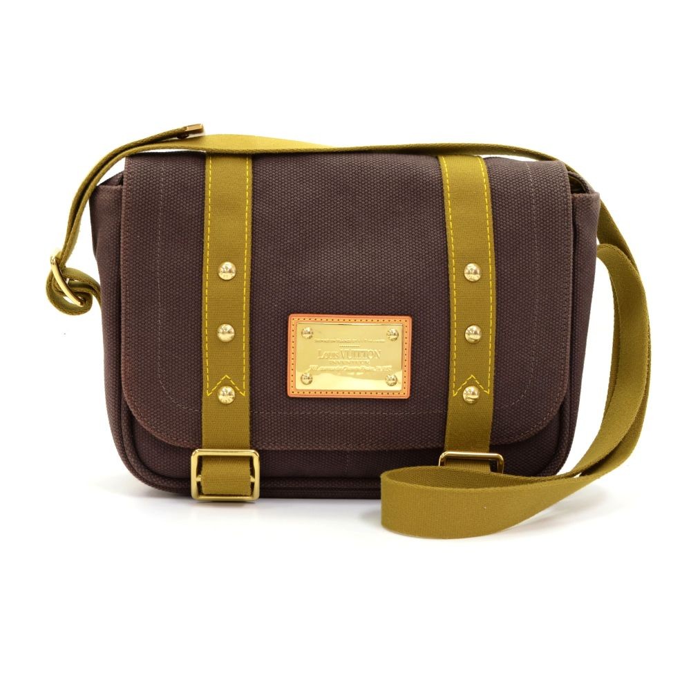 Louis Vuitton Vintage - Antigua Besace PM Bag - Brown - Fabric and Canvas  Crossbody bag - Luxury High Quality - Avvenice