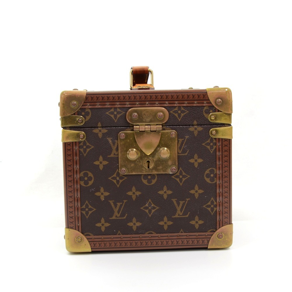 Amazing and Rare Louis Vuitton Box in Brown canvas and natural leather at  1stDibs