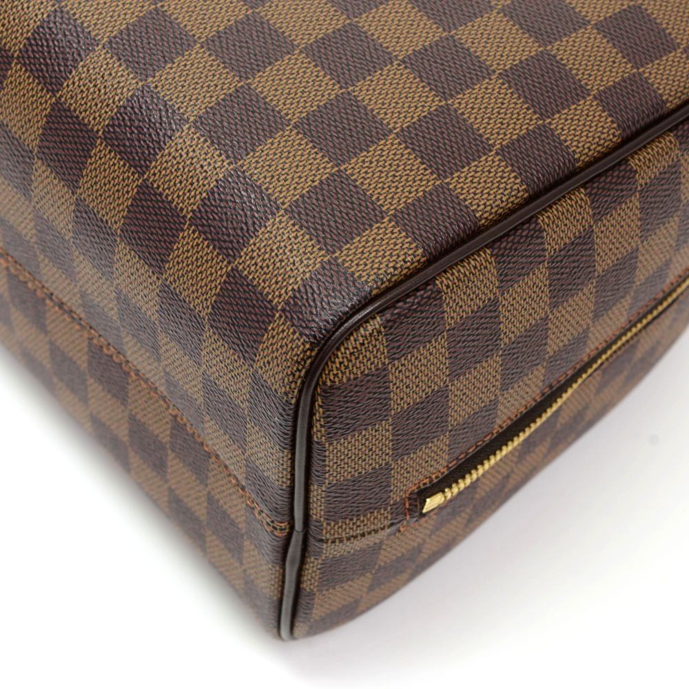 LOUIS VUITTON. Nolita bag. Damier canvas and brown leat…
