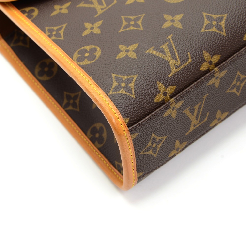 LOUIS VUITTON. Handbag / shoulder bag, model 'Bel Air', 1991, monogram  canvas, leather, Paris, France, with certificate of authenticity from 2022.  Vintage Clothing & Accessories - Auctionet