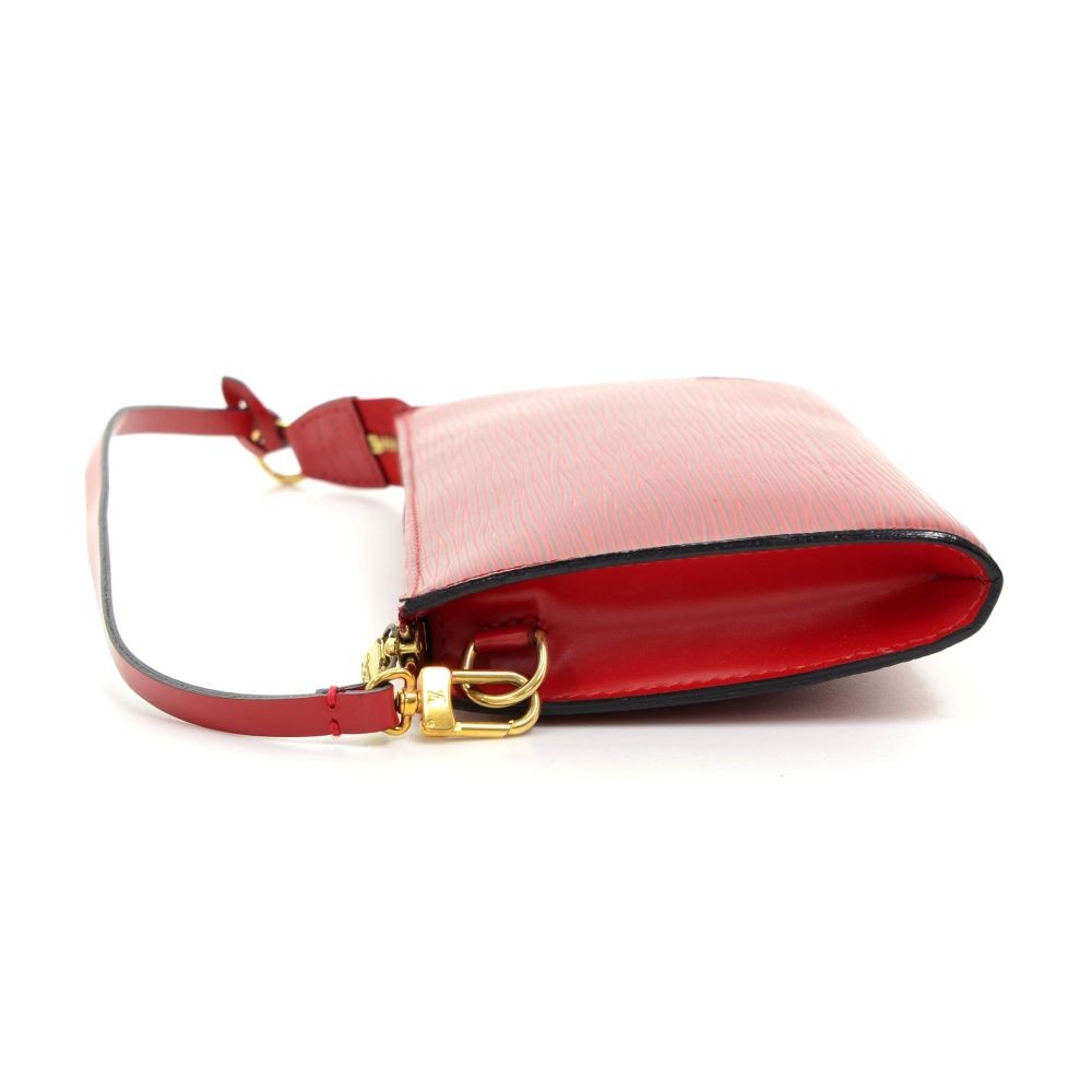 Pochette accessoire leather handbag Louis Vuitton Red in Leather - 34326230