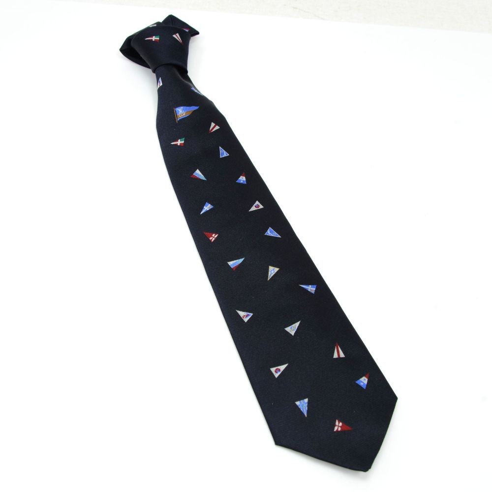 Louis Vuitton Men's Navy SIlk Petit Damier Striped LV Crest Tie – Luxuria &  Co.