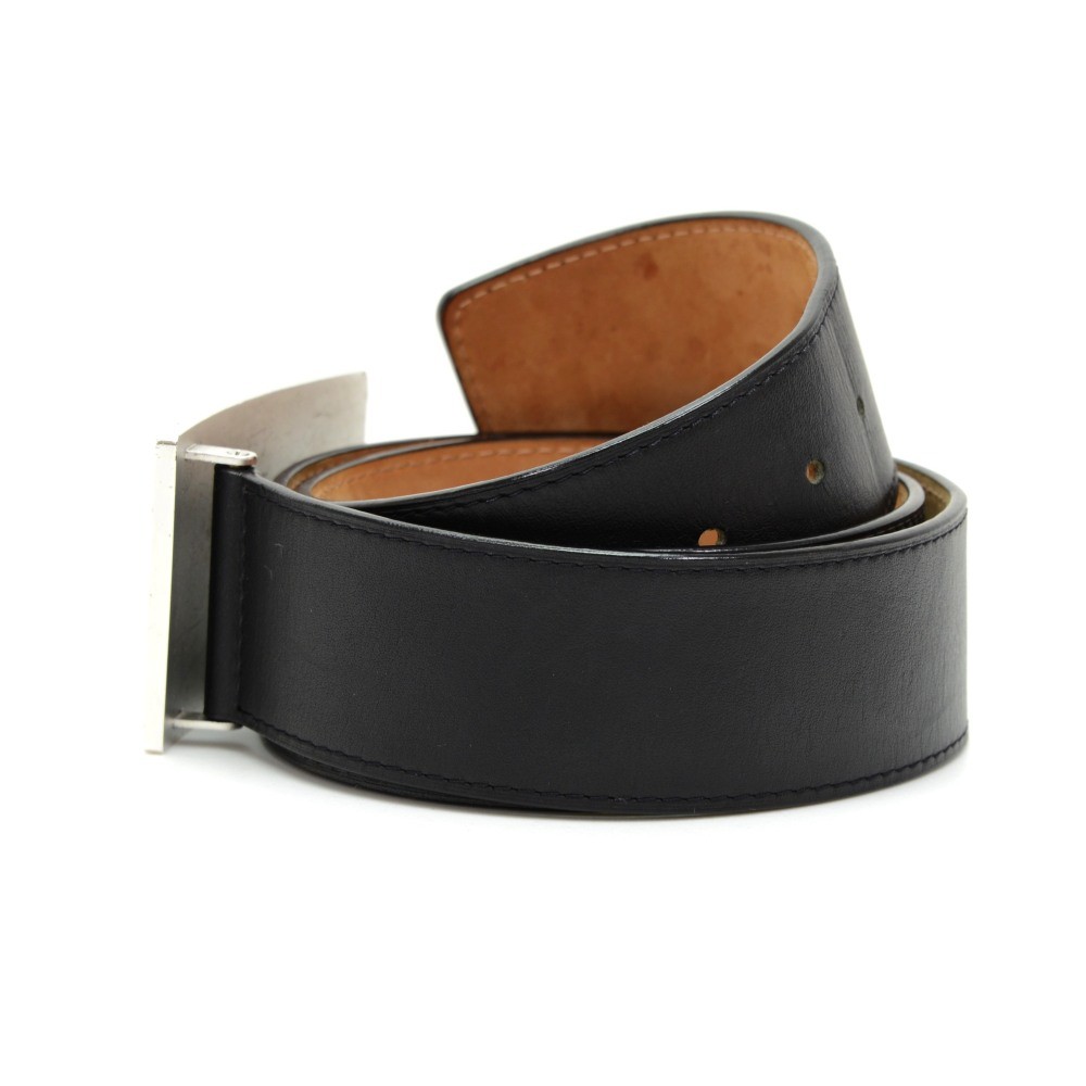LOUIS VUITTON Sun Tulle jeans belt leather black for men #110 M6812Q