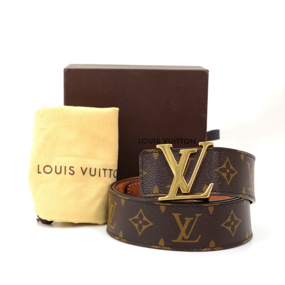 LOUIS VUITTON Louis Vuitton Azure Centure Initial Belt #85 34