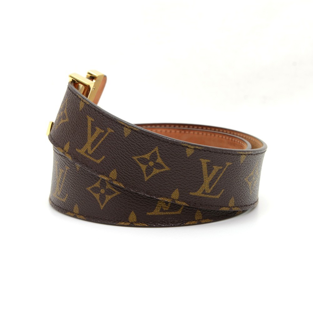 Signature cloth belt Louis Vuitton Brown size 85 cm in Cloth - 37117491