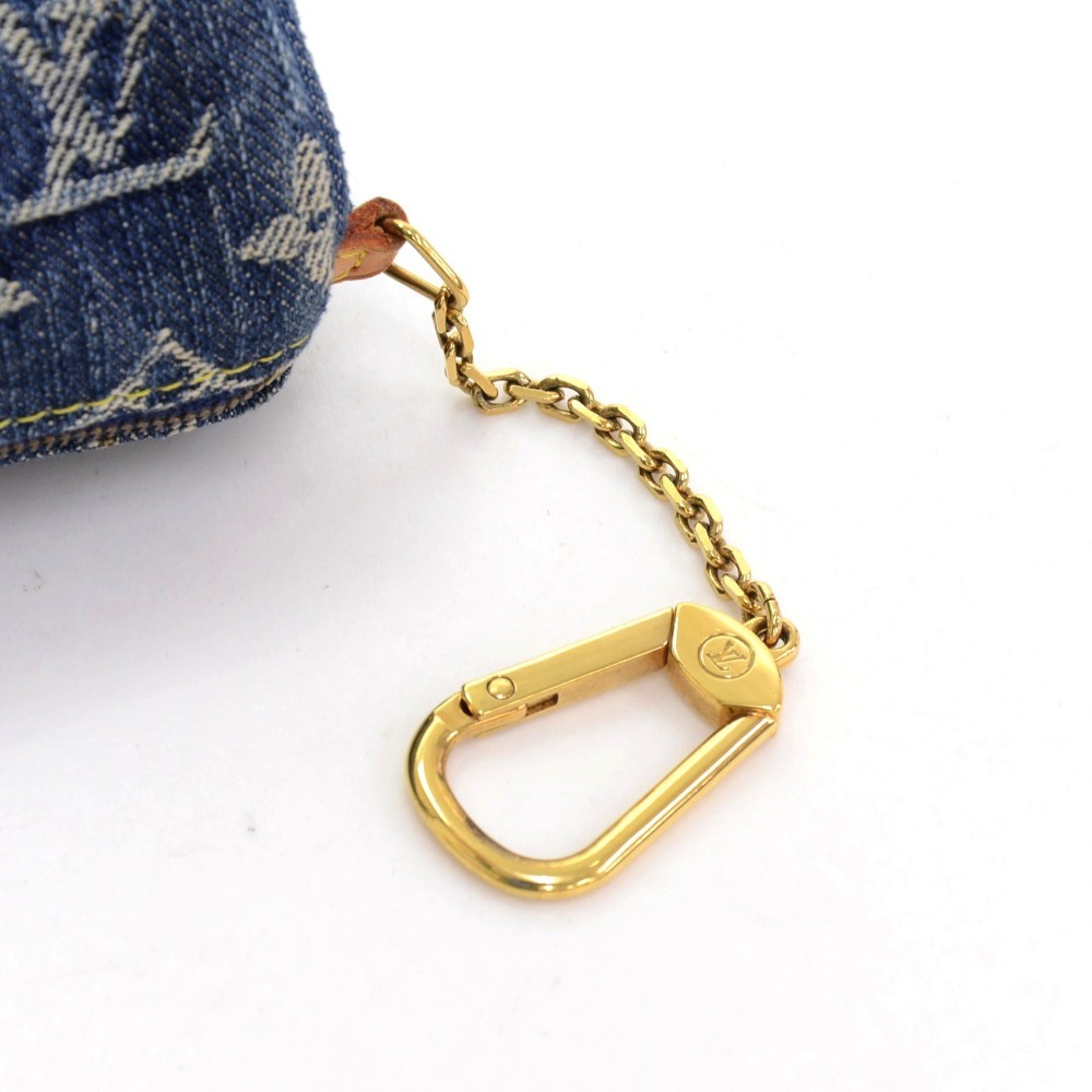 Louis Vuitton Monogram Denim Speedy BB Coin Key Purse For Sale at 1stDibs  louis  vuitton denim key pouch, lv denim wallet, louis vuitton coin purse