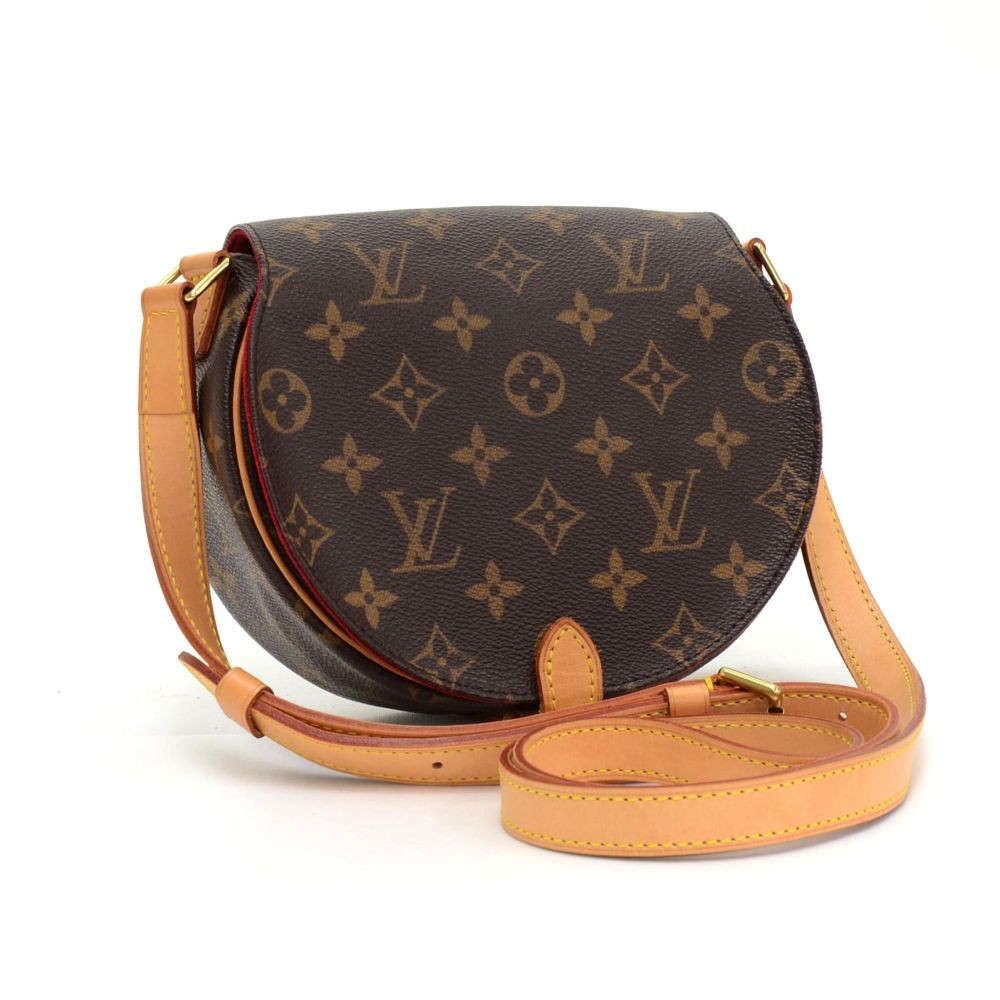 Louis Vuitton Tambourine Brown Canvas Shoulder Bag (Pre-Owned)