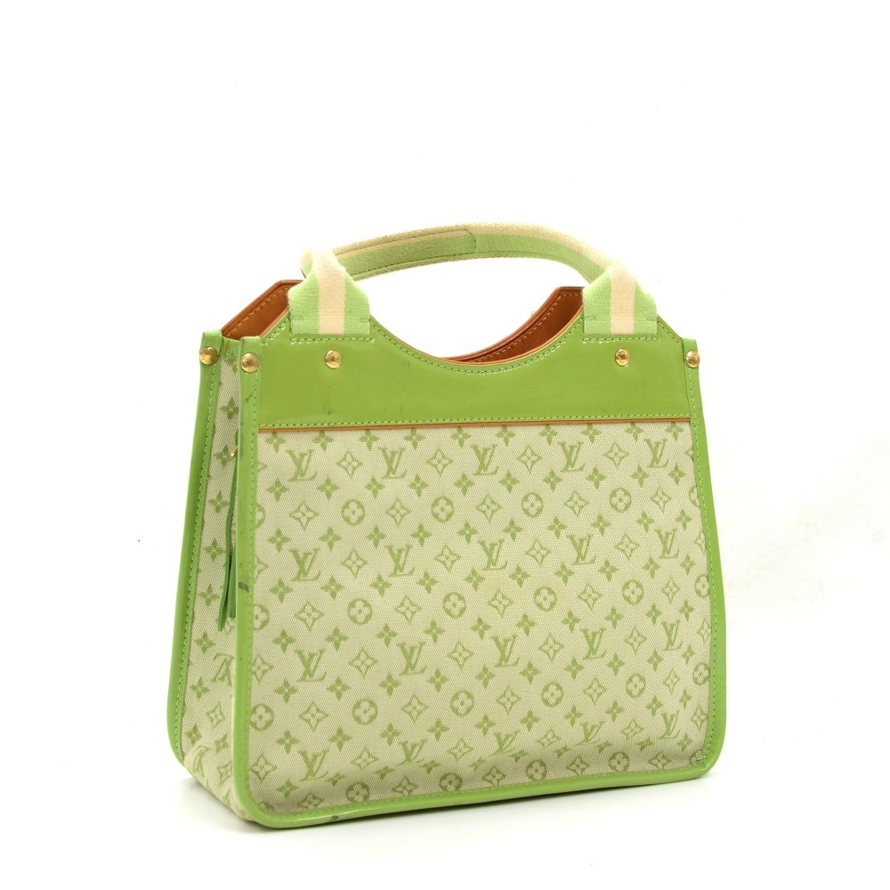 Kathleen cloth handbag Louis Vuitton Green in Cloth - 33425053