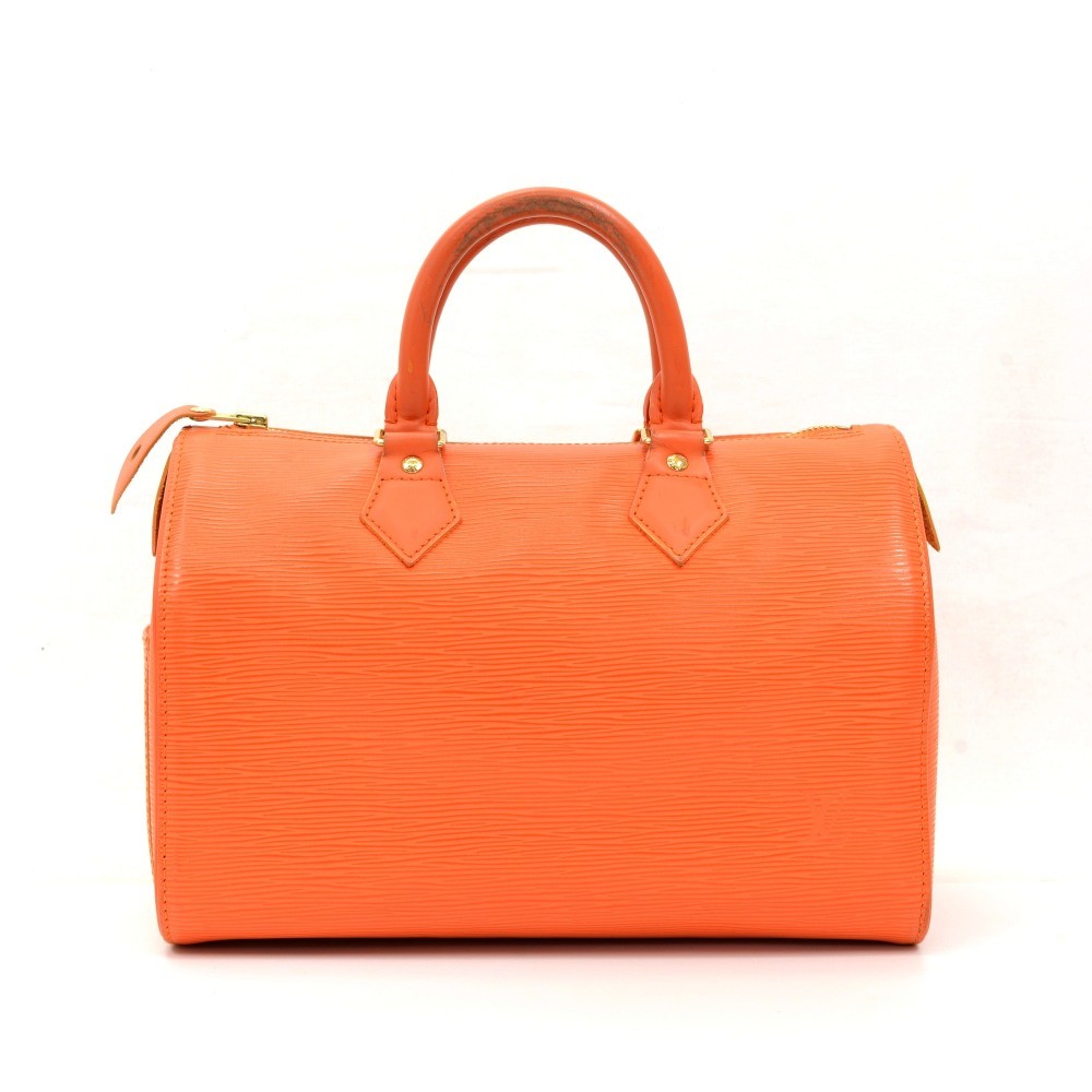 Louis Vuitton Louis Vuitton Speedy 25 Orange Epi Leather City Hand
