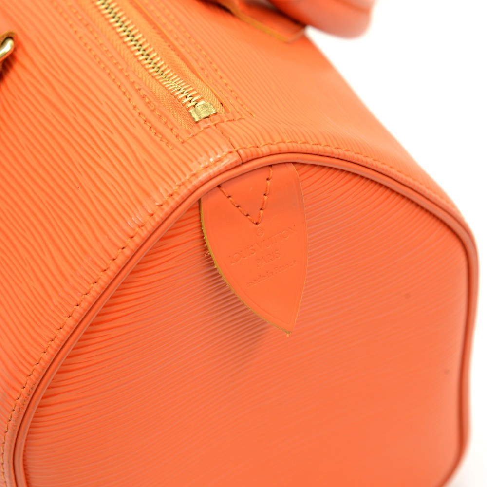 Louis Vuitton Louis Vuitton Speedy 25 Orange Epi Leather City Hand