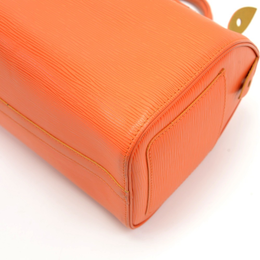Louis Vuitton Orange Epi Speedy 25 Leather ref.450795 - Joli Closet