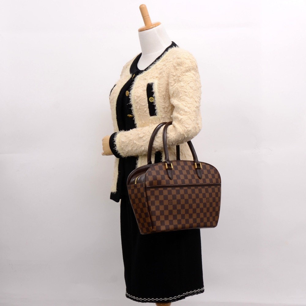 Lot - Authentic Louis Vuitton Damier Ebene Sarria Horizontal Bag