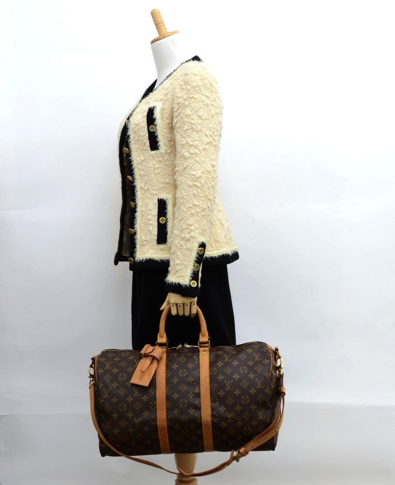 LOUIS VUITTON, shoulder strap bag, Keepall 45, monogram canvas, France  1987. Vintage Clothing & Accessories - Auctionet