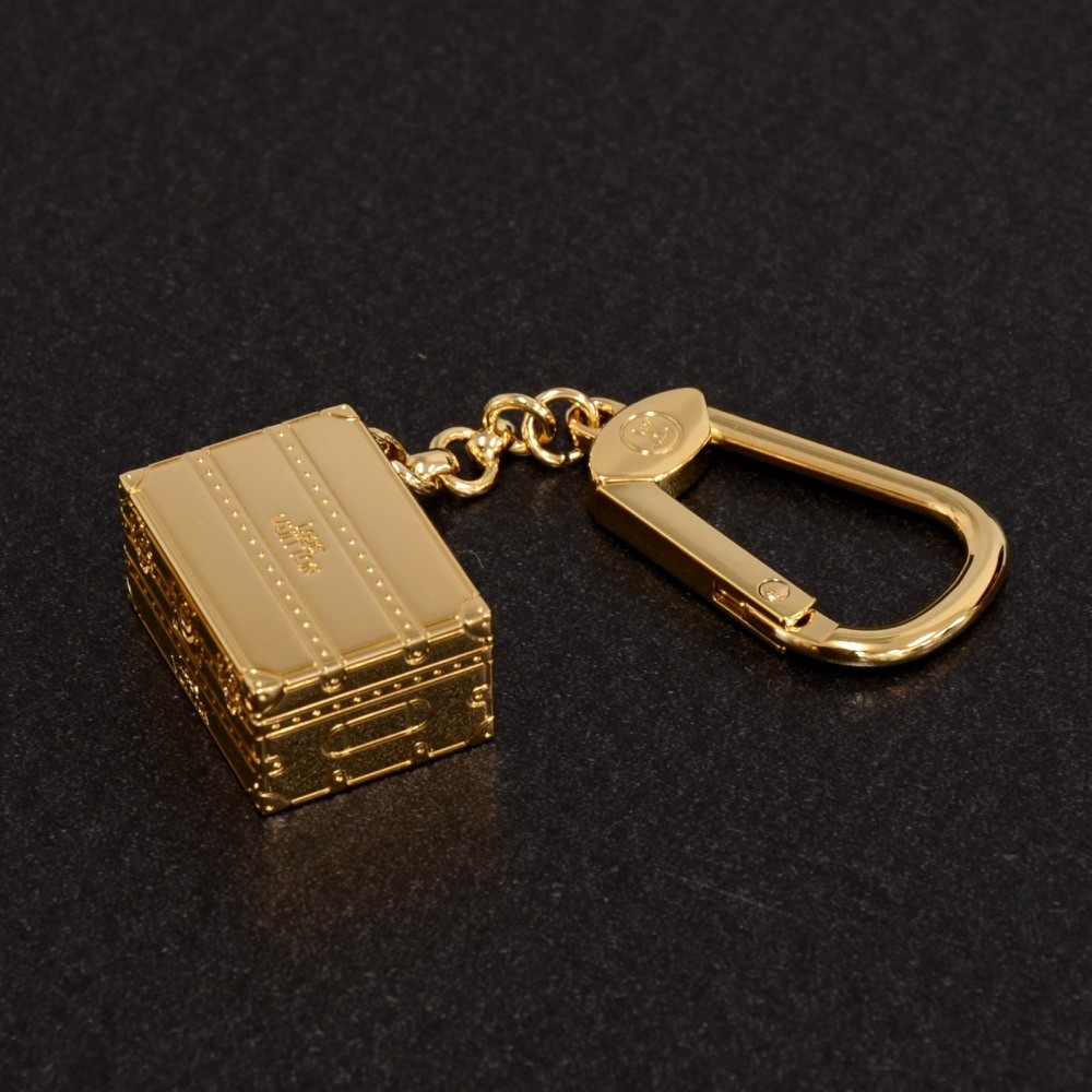 Louis Vuitton Gold Insolence Tortoise Shell Gold-tone Key Chain