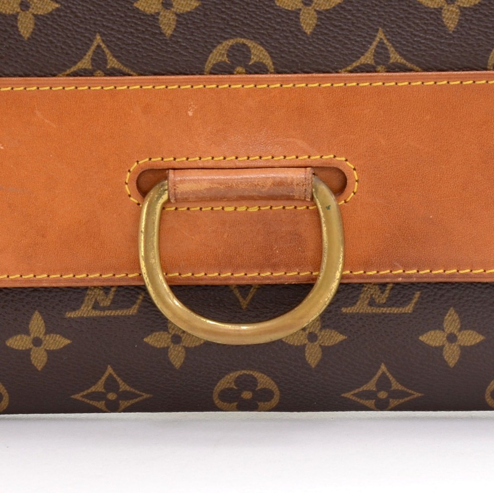 Authentic Louis Vuitton Monogram Pochette Lena Ring Fold Clutch