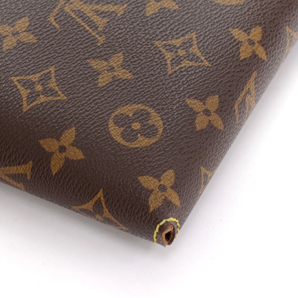 Brown Louis Vuitton Monogram Visionaire Clutch Bag