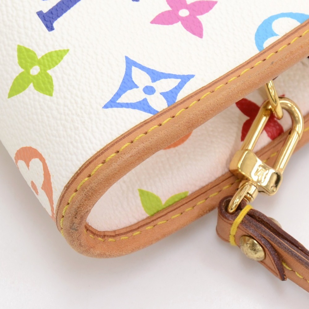 LOUIS VUITTON Monogram Multicolor Shirley Shoulder Pouch White M40049 auth  20735a ref.635850 - Joli Closet