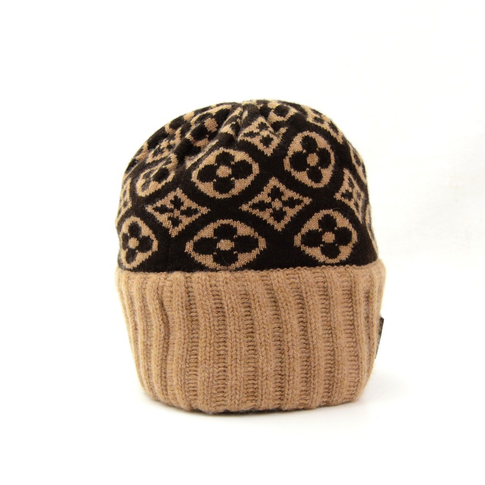 Louis Vuitton Monogram Cashmere-Blend Beanie - Brown Hats