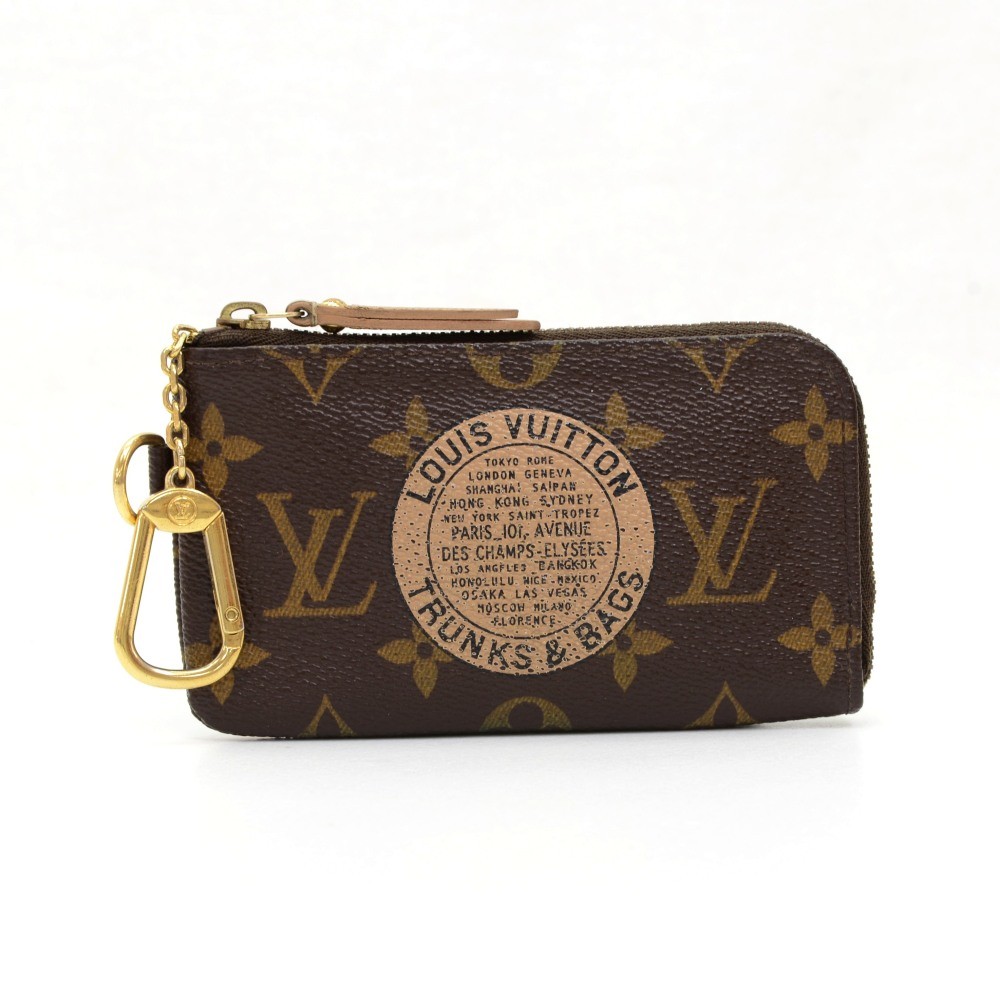 LOUIS VUITTON Monogram Complice Trunks and Bags Key Pouch Beige 1268411