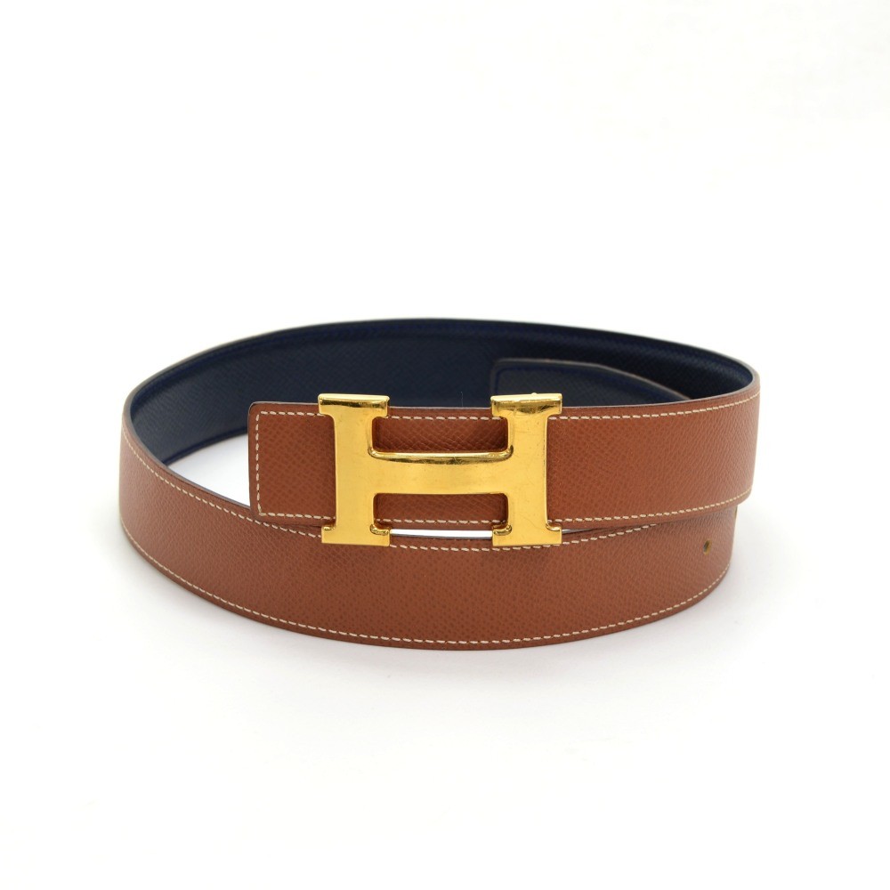 Hermes navy belt
