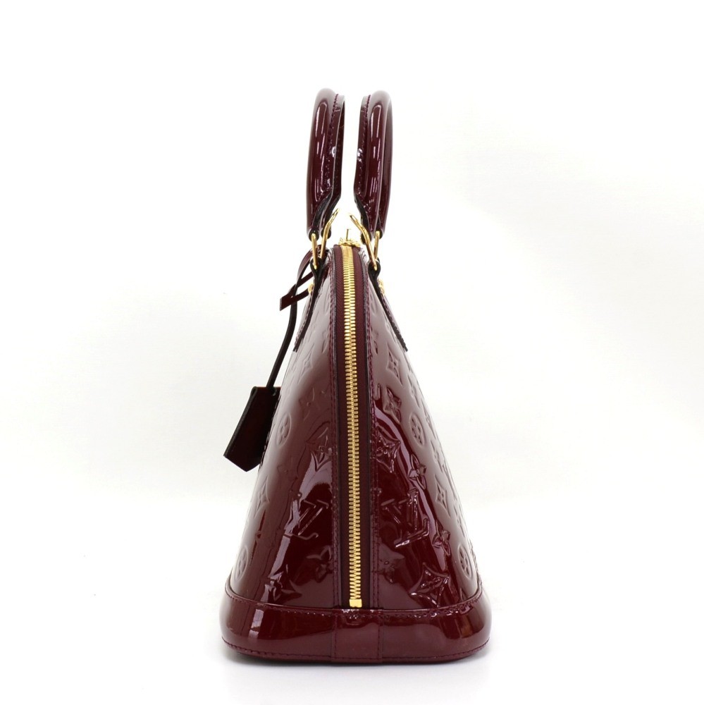 Louis Vuitton Burgundy Alma Handbag at Secondi Consignment