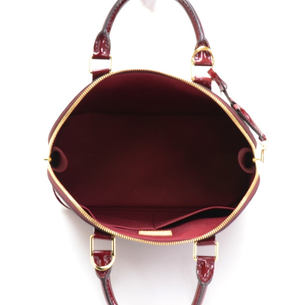 Louis Vuitton, Bags, Louis Vuitton Burgundy Vernis Handbag Barely Used