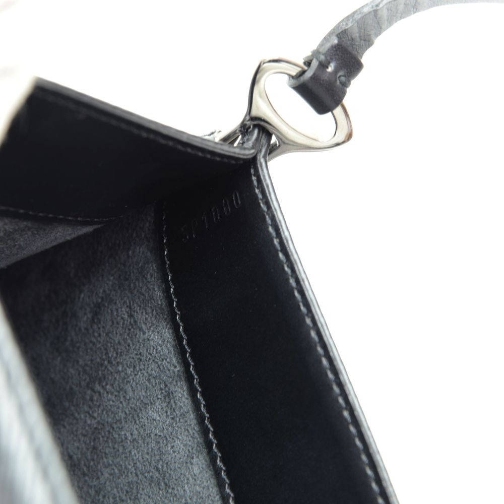 Louis Vuitton Pochette Demi-Lune Black Epi Leather - Depop